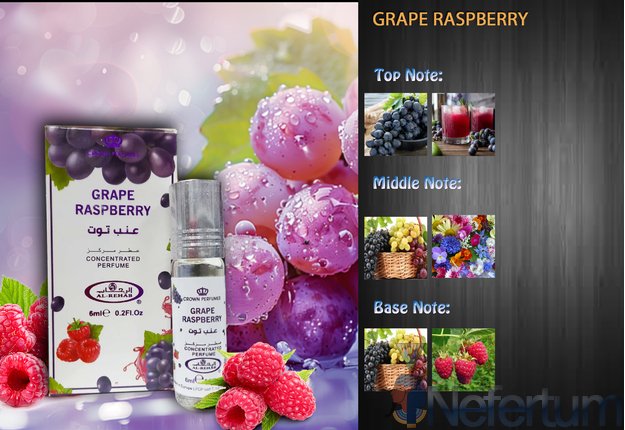 Al Rehab GRAPE RASPBERRY, CPO 6ml, moteriški