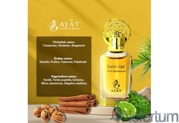 Ayat - Attar - OUD KHAMRAH, CPO 12ml unisex