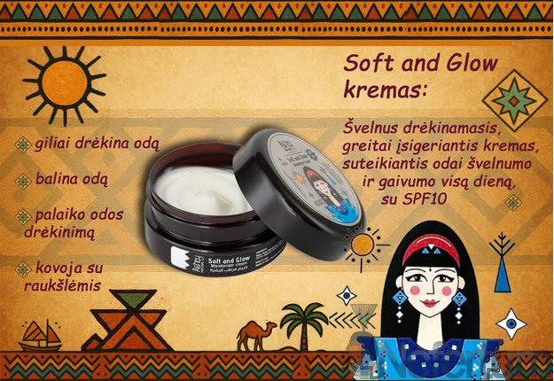 Ashry Natural SOFT AND GLOW veido kremas,  70ml