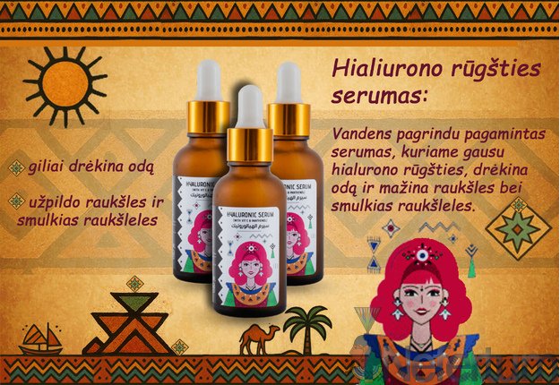 Ashry Natural HIALIURONO RŪGŠTIES SERUMAS,  30ml