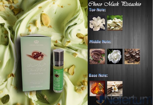 Al Rehab CHOCO MUSK PISTACHIO, CPO 6ml, moteriški