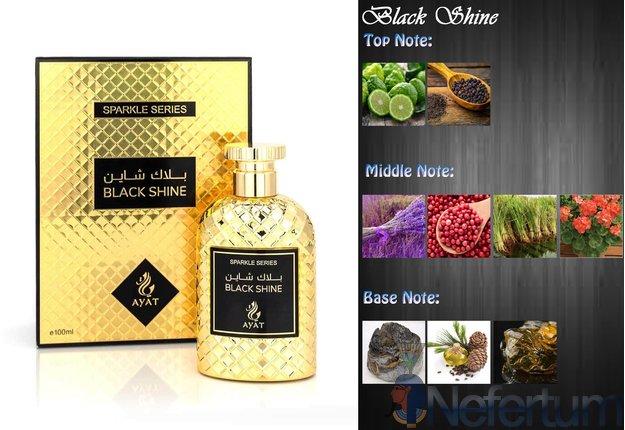 Ayat - Sparkle Series - BLACK SHINE, 2ml mėginukas