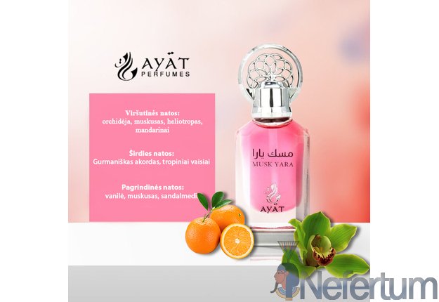 Ayat - Attar - MUSK YARA, CPO 12ml moteriški