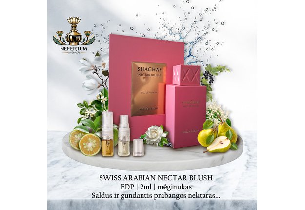 Swiss Arabian SHAGHAF NECTAR BLUSH, 2ml mėginukas