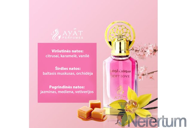 Ayat - Attar - SOFT LOVE, CPO 12ml moteriški