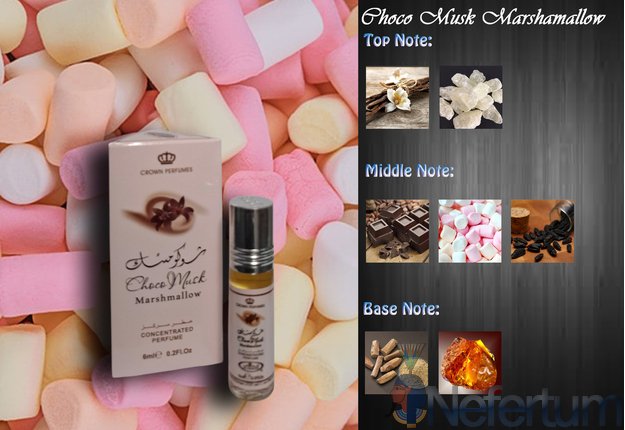 Al Rehab CHOCO MUSK MARSHAMALLOW, CPO 6ml, moteriški