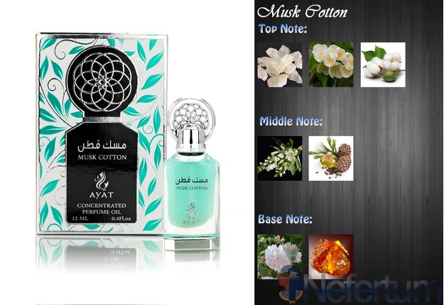 Ayat - Attar - MUSK COTTON, CPO 12ml unisex