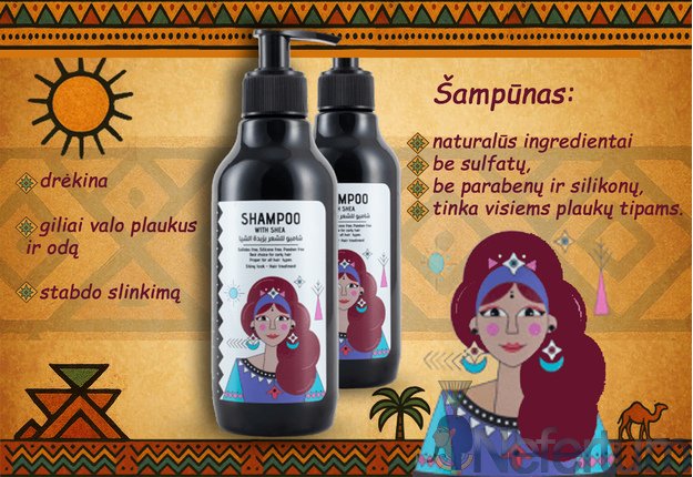 Ashry Natural ŠAMPŪNAS 330ml