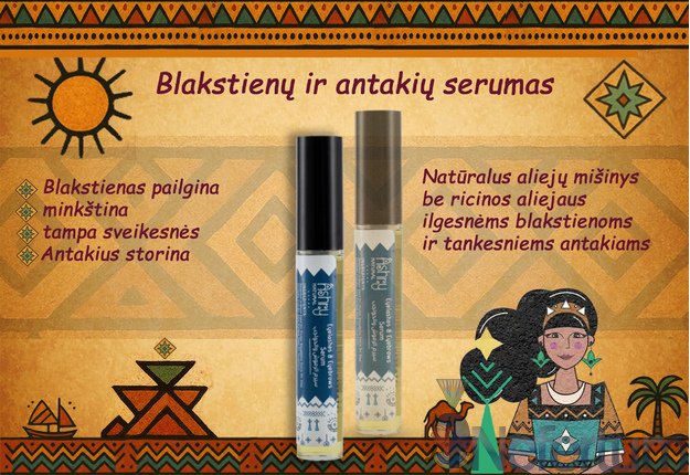 Ashry Natural BLAKSTIENŲ IR ANTAKIŲ SERUMAS,  15ml