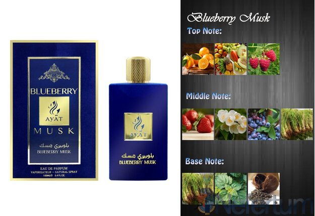 Ayat - Velvet series - BLUEBERRY MUSK, 100ml moteriški