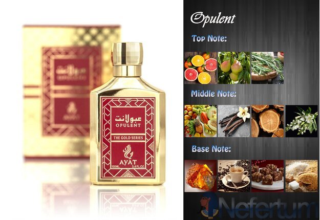 Ayat - Gold series - OPULENT, 100ml unisex