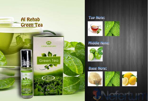 Al Rehab GREEN TEA, CPO 6ml, moteriški