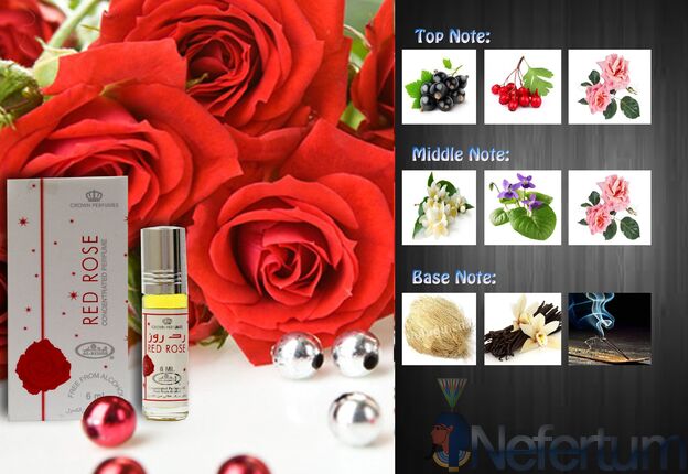 Al Rehab RED ROSE, CPO 6ml, moteriški