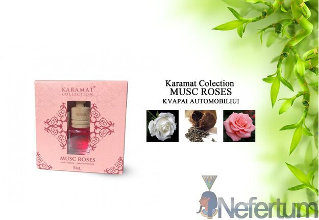 Karamat Collection MUSC ROSES, kvepalai atomobiliui, 5ml
