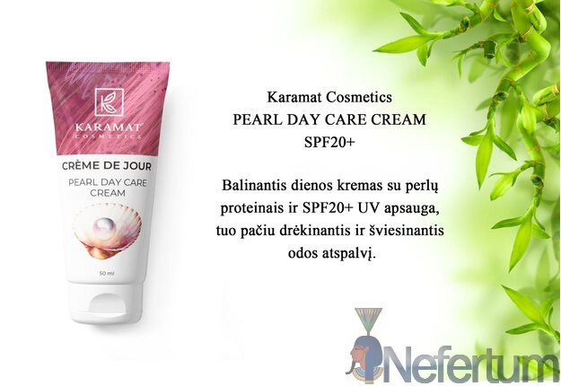 Karamat Cosmetics PEARL DAY CARE CREAM SPF20+ veido kremas 50ml