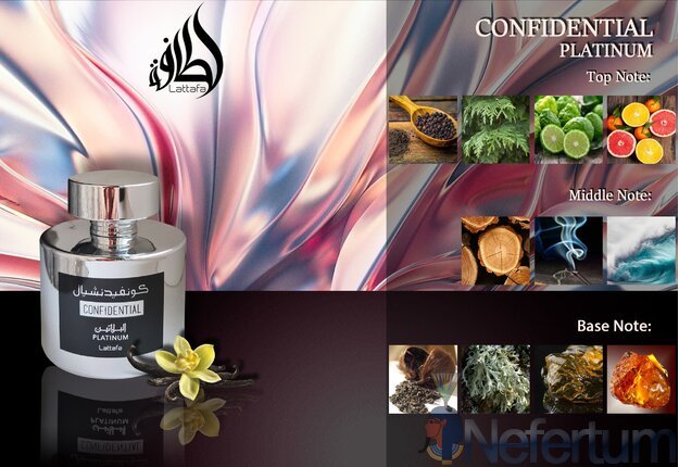 Lattafa CONFIDENTAL PLATINUM, EDP 100ml, vyriški