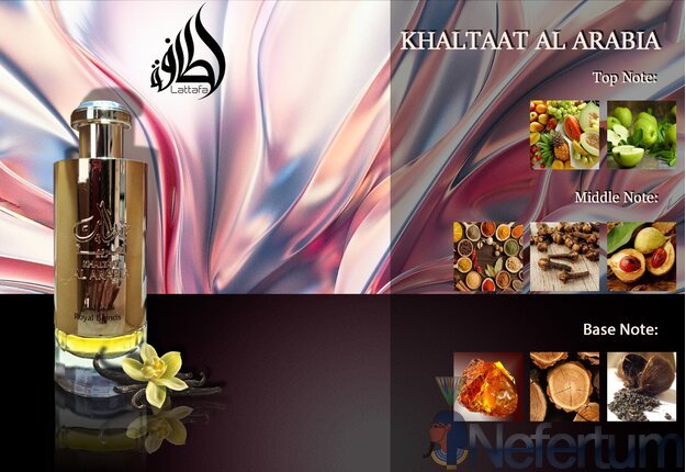 Lattafa KHALTAAT AL ARABIA ROYAL BLENDS, EDP 100ml, unisex