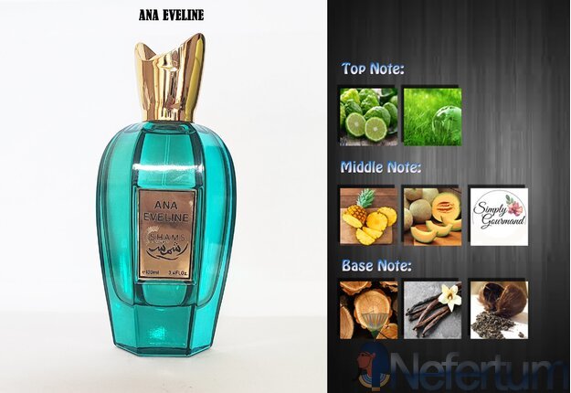 Shams Perfumes ANA EVELINE, EDP 100ml, moteriški