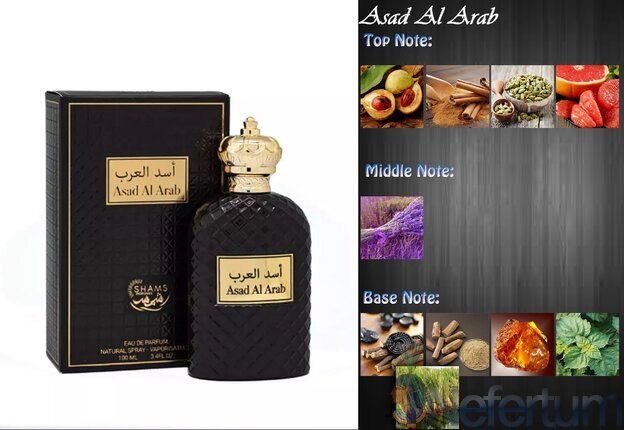Shams Perfumes ASAD AL ARAB, EDP 2ml, mėginukas