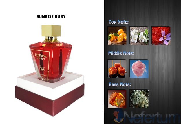 Shams Perfumes SUNRISE RUBY, EDP 2ml, mėginukas