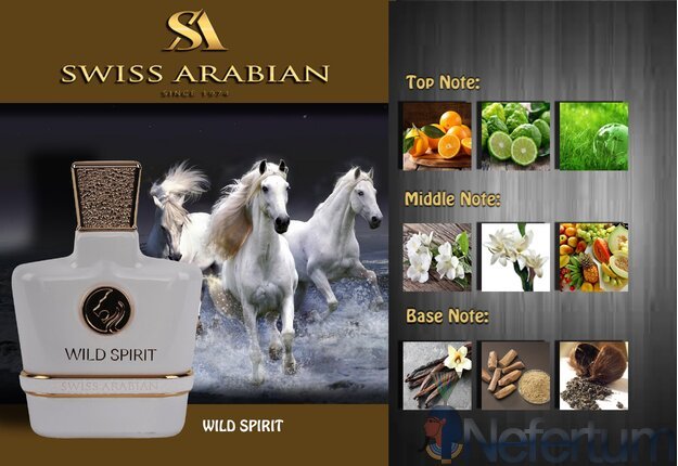 Swiss Arabian WILD SPIRIT,  EDP 100ml, moteriški (Be apsauginės plėvelės)